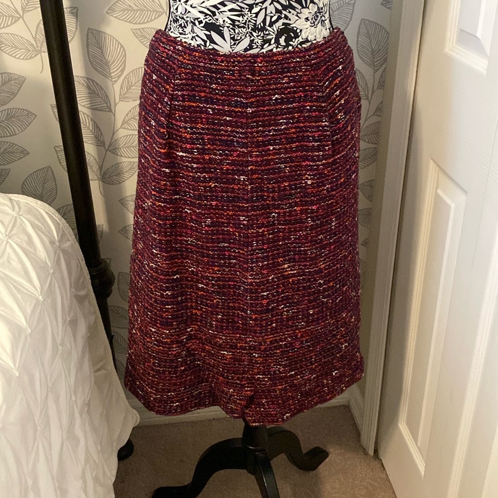 Women’s J. Jill pull on elastic waist lined knit skirt in cotton/rayon blend